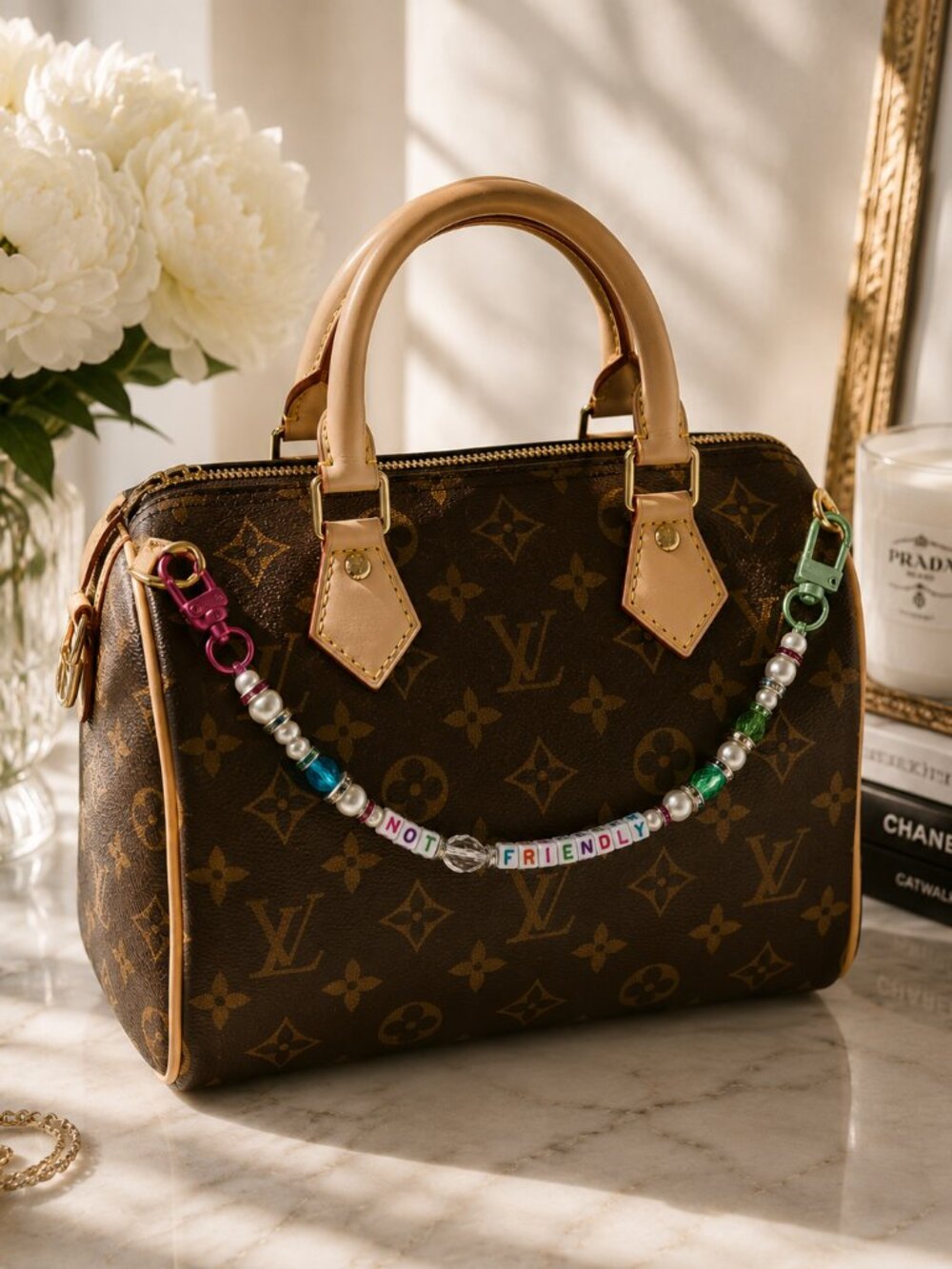 Not Friendly Bag Charm